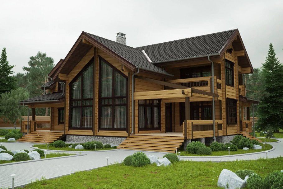 Дом из клееного бруса Енисей