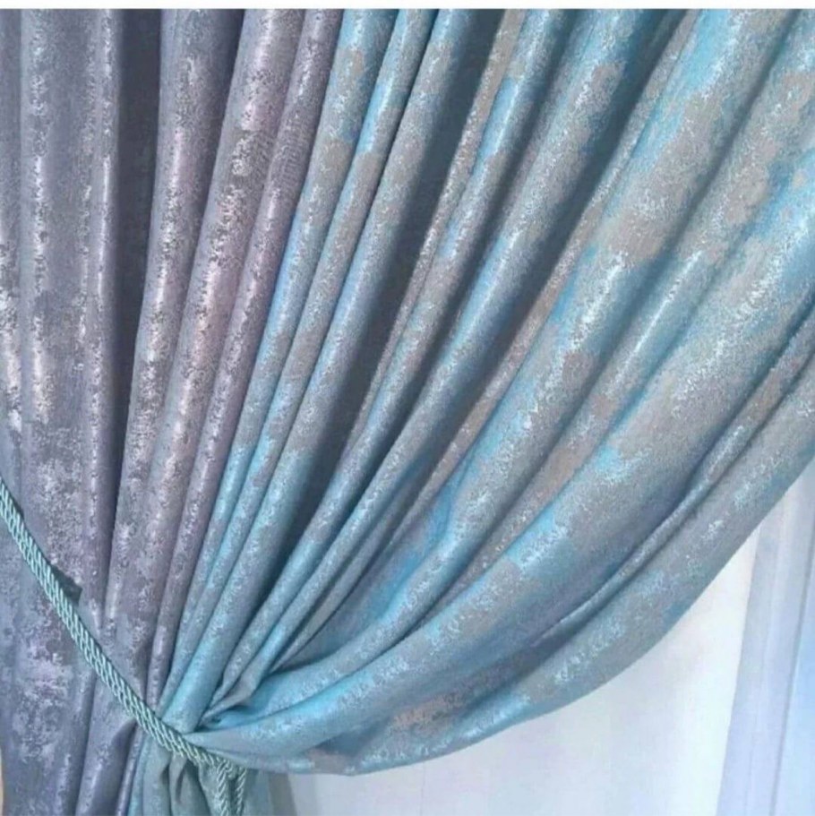 Портьеры из ткани мраморный