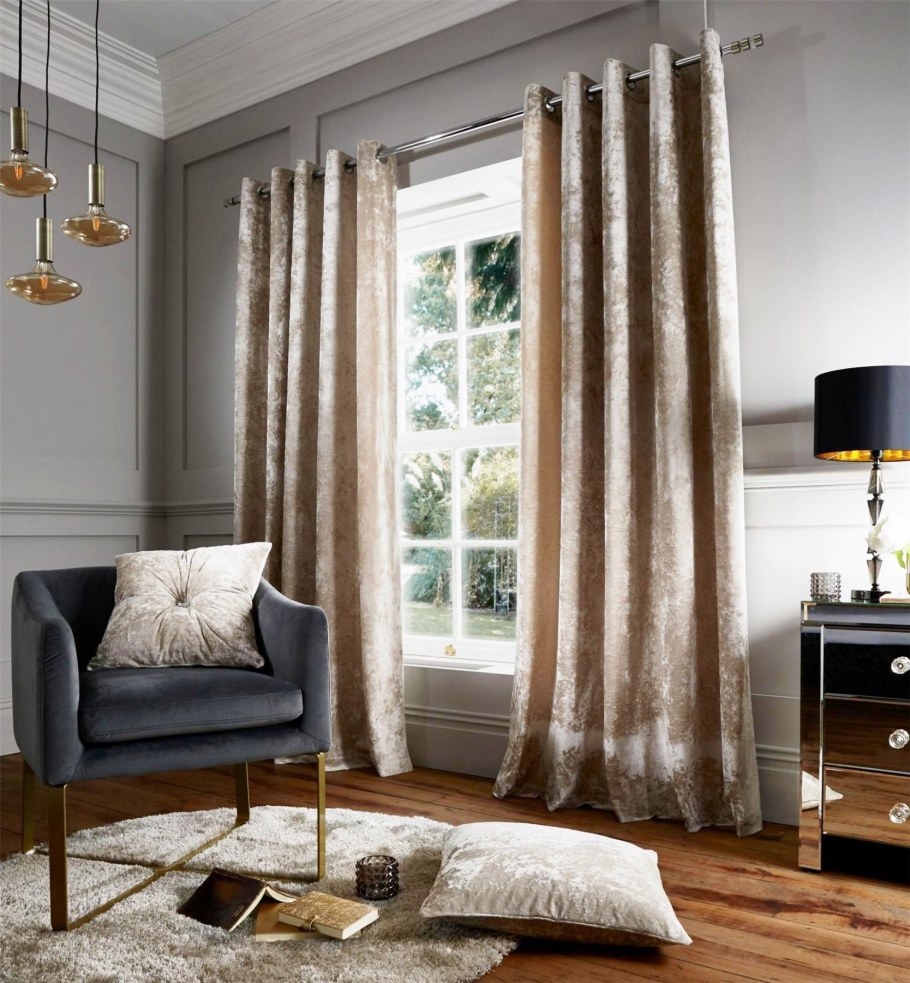 Серые шторы икеа велюр