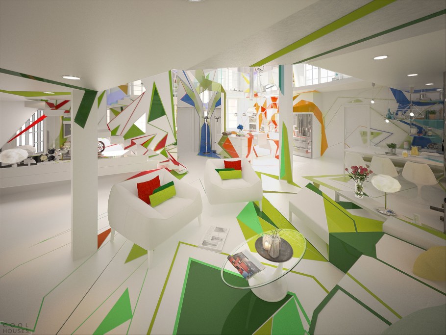 Комната в стиле экспрессионизм