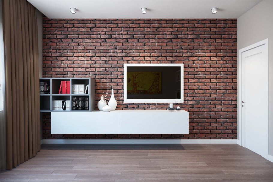 Кирпич в интерьере