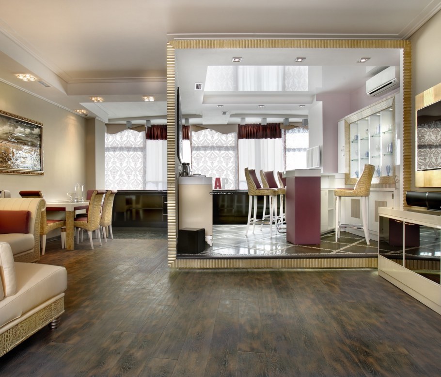 Подиум в студии под кухню