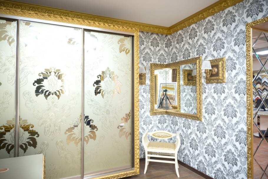 Отделка багетом