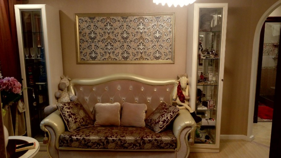 Вставки из обоев в интерьере