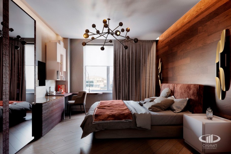 Дорогие спальни в современном стиле