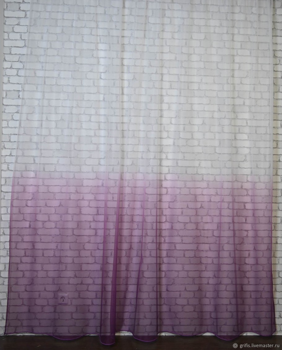 Серые тюлевые шторы