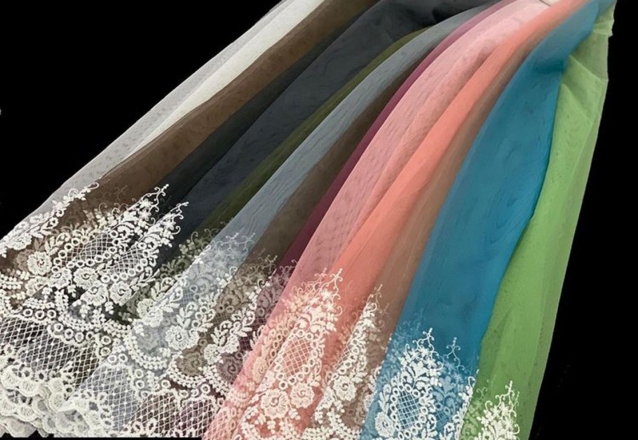 Тюль сетка градиент