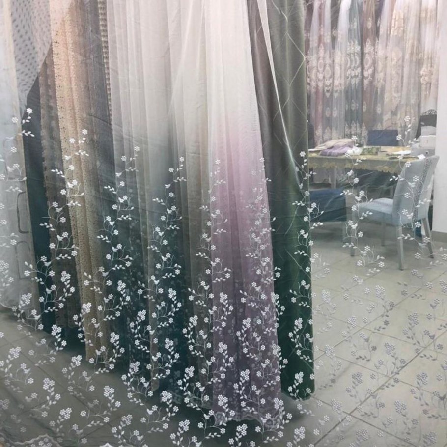 Тюль сетка омбре