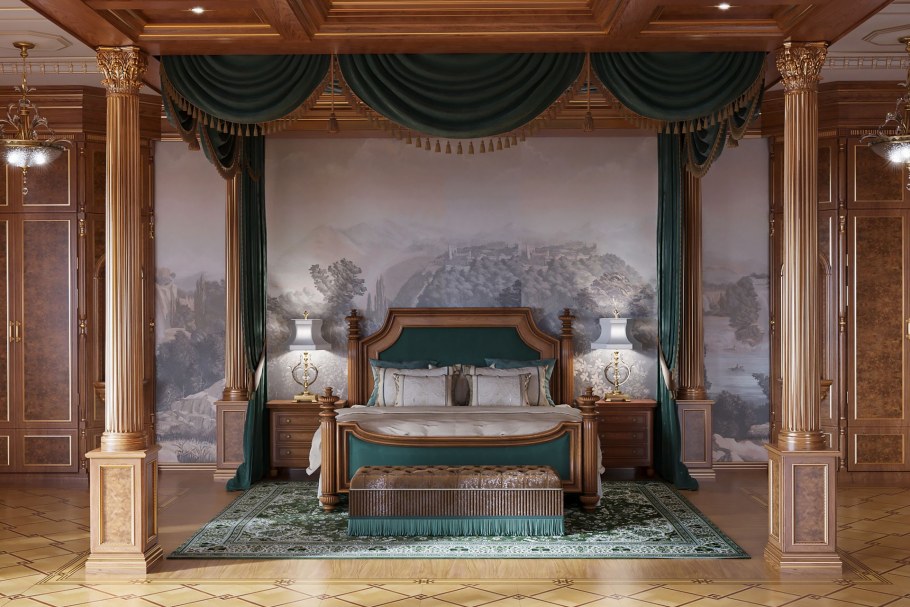 Богатый интерьер