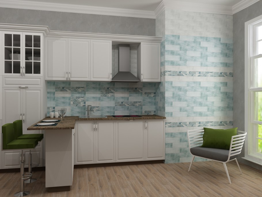 Плитка Caspian Turquoise Wall 02