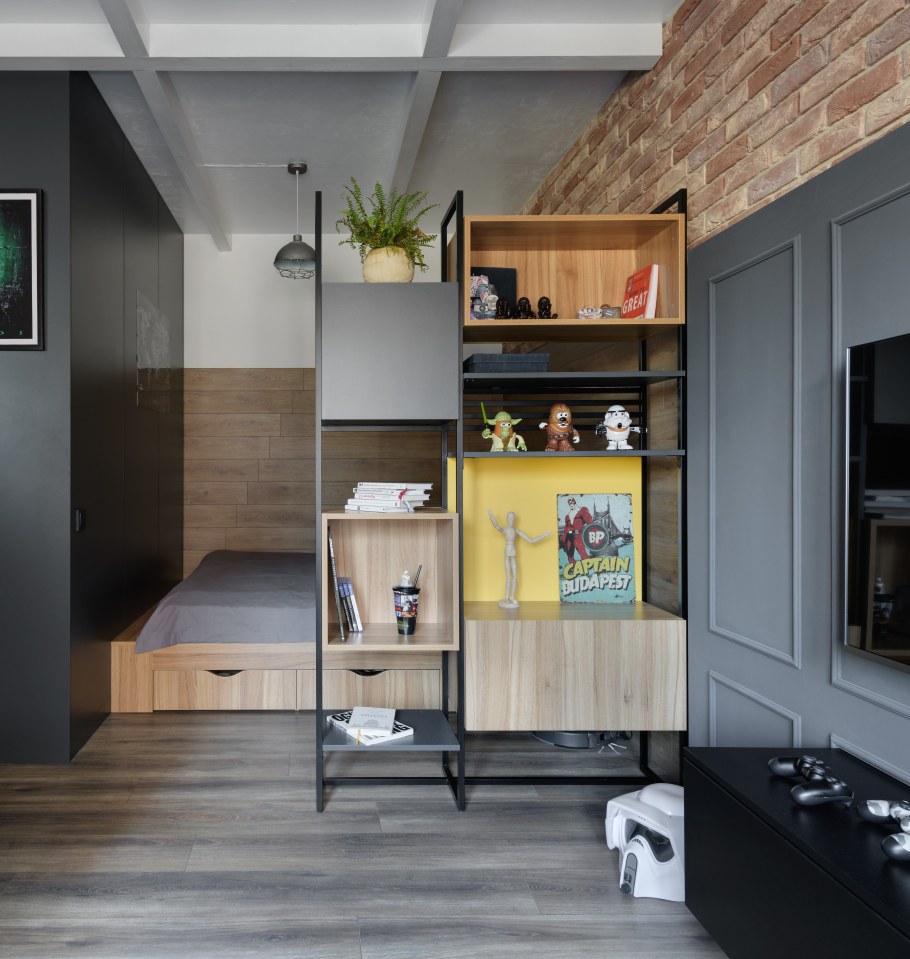 Студия 33 квадратных метра в стиле лофт