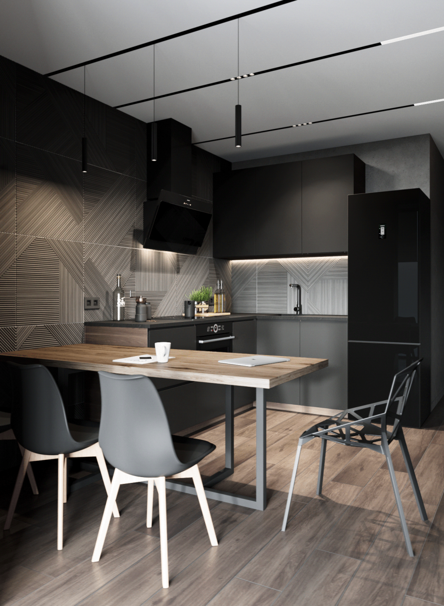 Мужская кухня интерьер