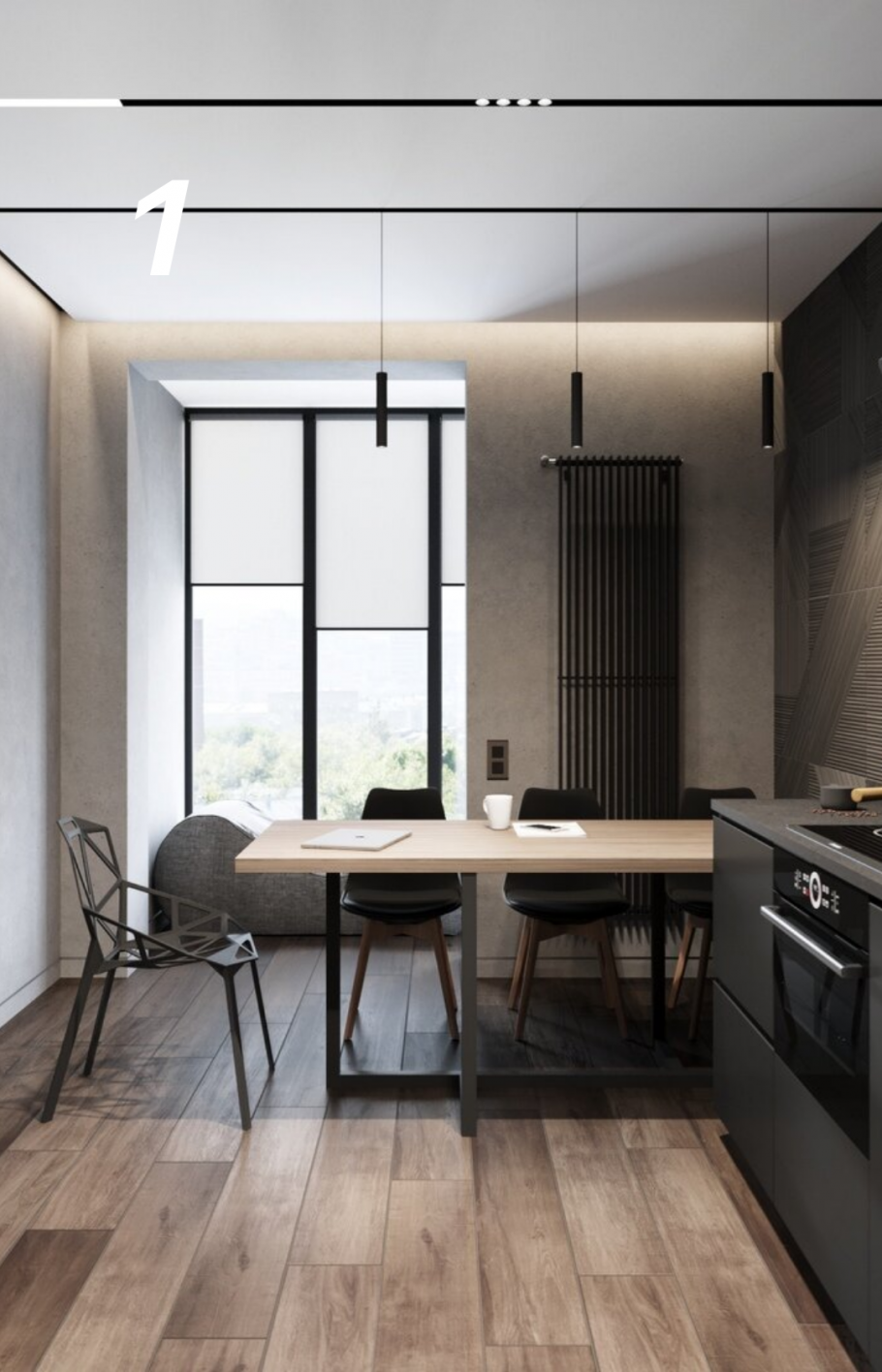 Мужской интерьер студии