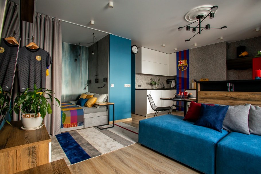 Квартира студия 13 кв для молодого человека-