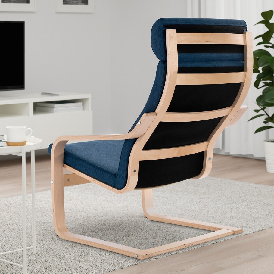 Кресло икеа ПОЭНГ материал