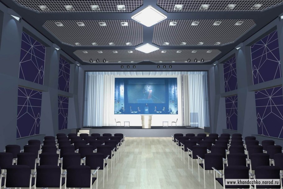 Актовый зал в школе будущего