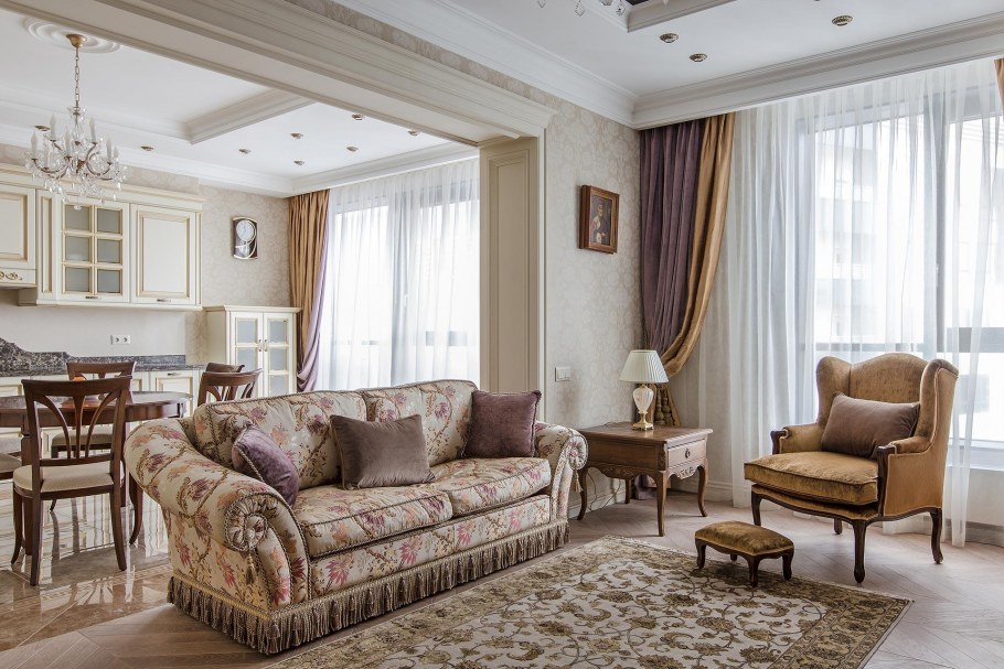 Роскошные интерьеры в классическом стиле