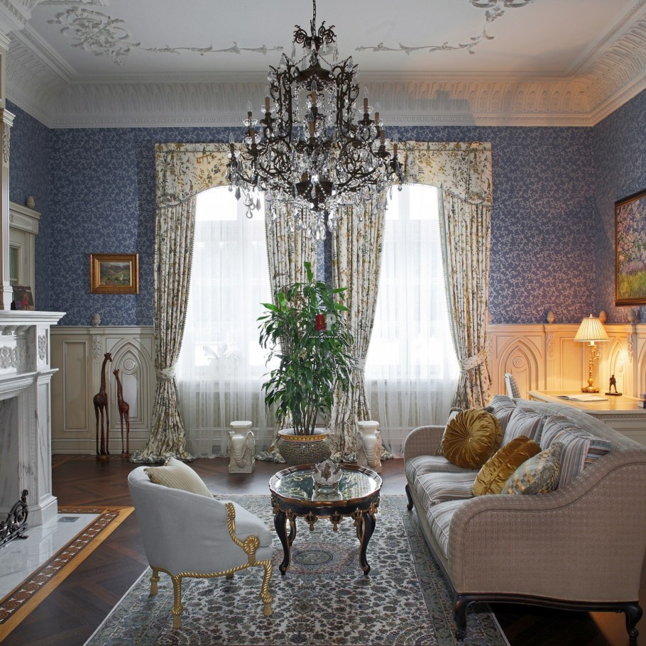 Строгий классический стиль в интерьере