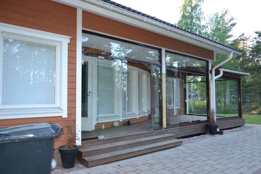 Частичное остекление веранды