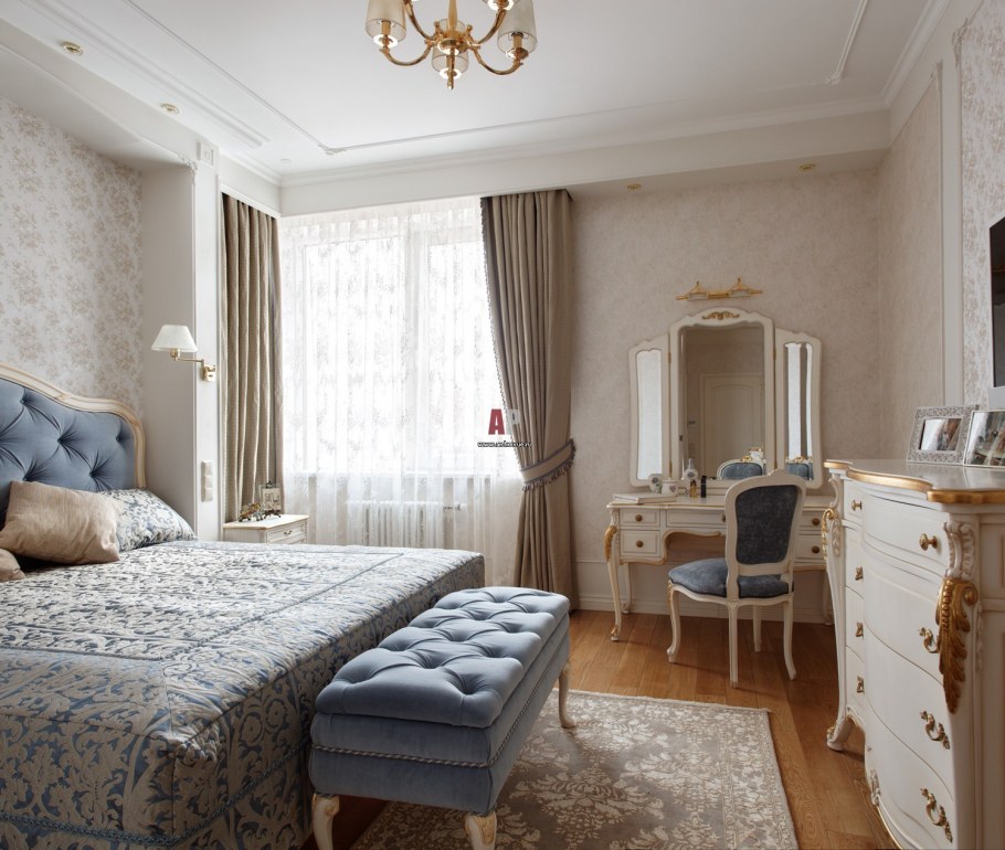 Спальня в неоклассическом стиле