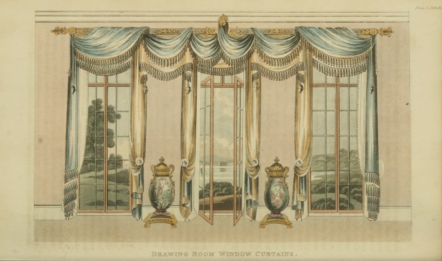 Ткани шторы Ампир 19 век Франция