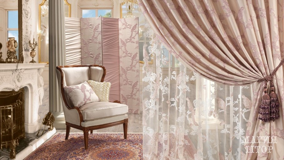 Шторы в дворцовом стиле