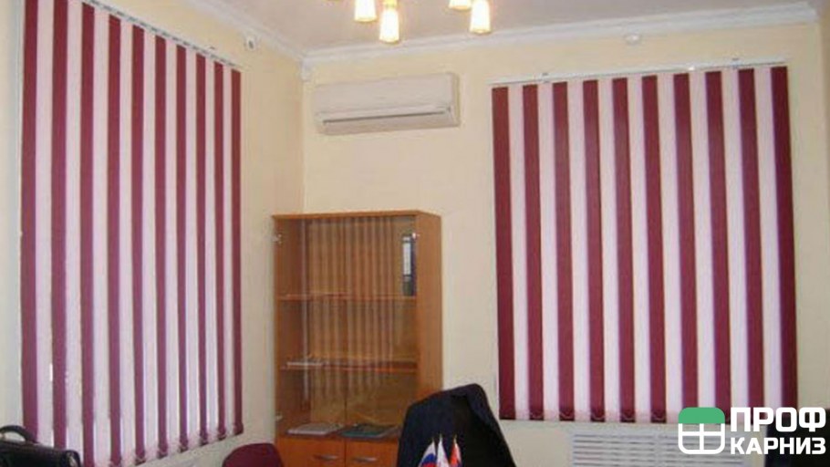 Вертикальные жалюзи терракотовый с бежевым