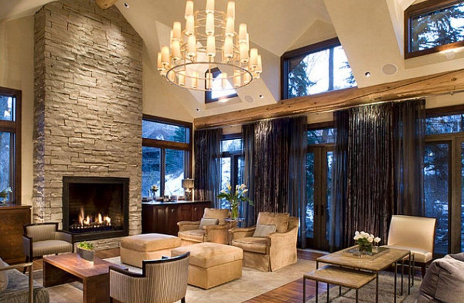 Камин в деревянном доме