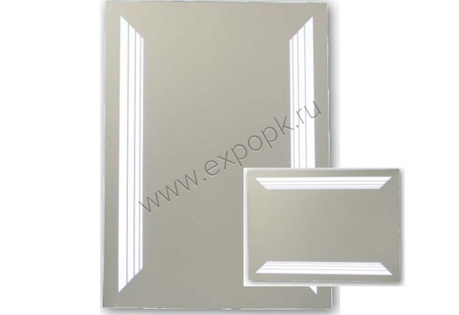 Зеркало блюз 800х600 с подсветкой