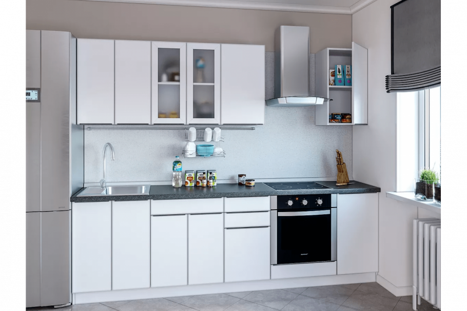Кухонный гарнитур белый Вегас