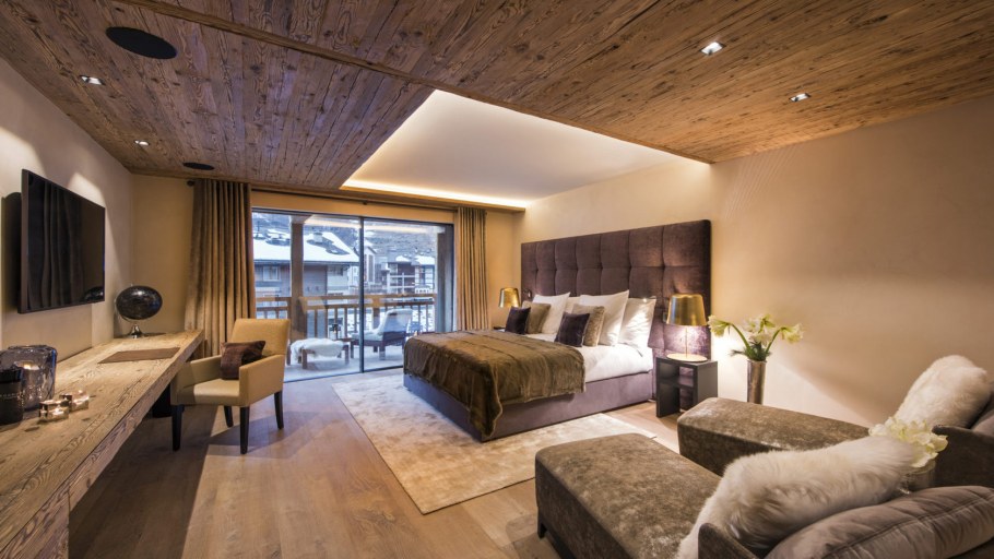 Chalet Bedroom Zermatt