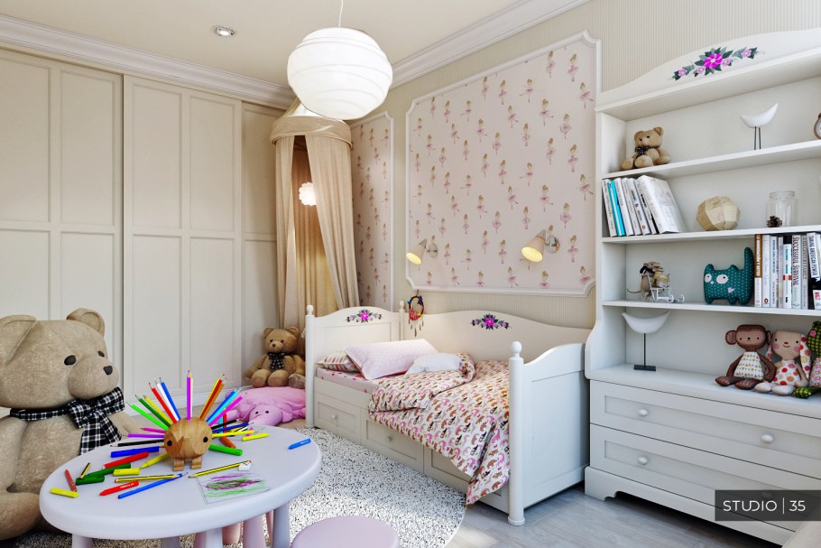 Детская спальня в неоклассике