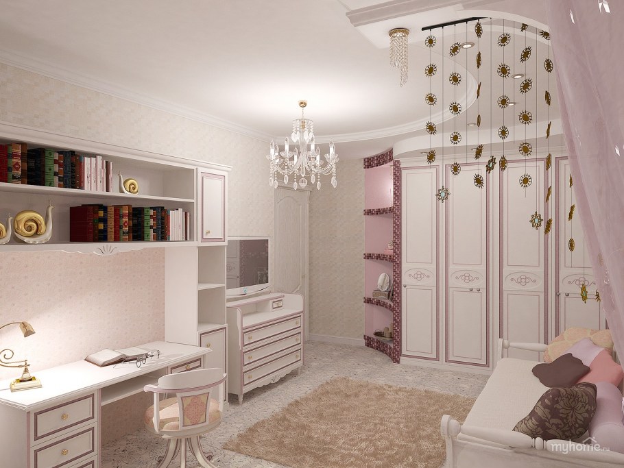 Детская комната с молдингами