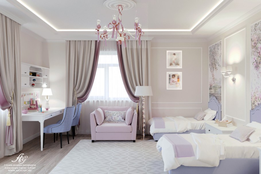 Классическая комната для девочки