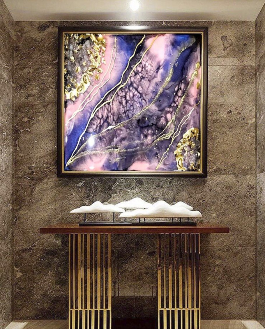 Фреска белый мрамор