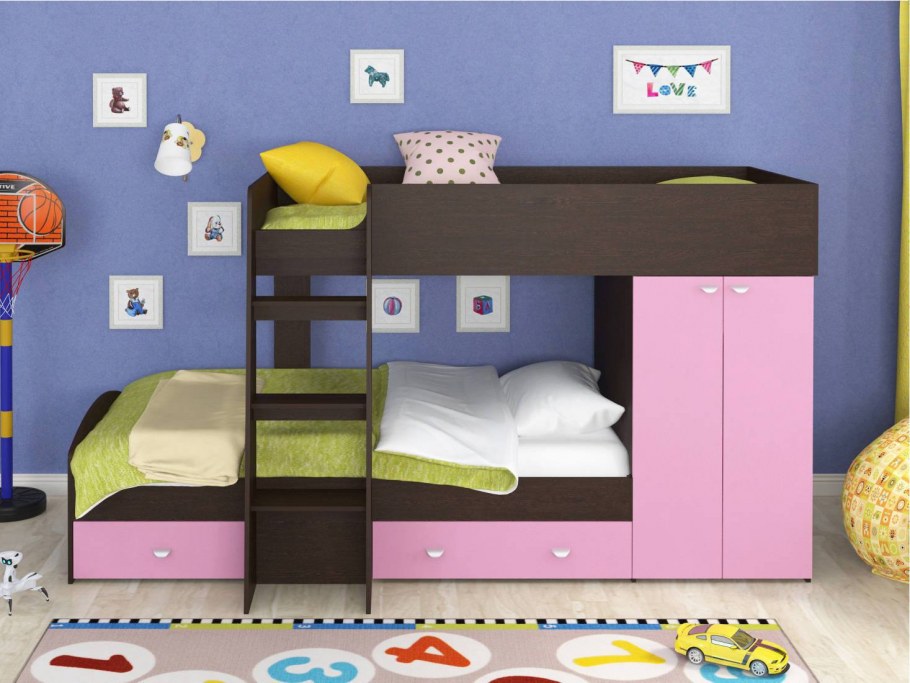Двухъярусная кровать Golden Kids 2