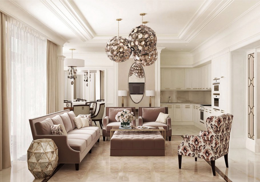 Интерьер в кремовых тонах