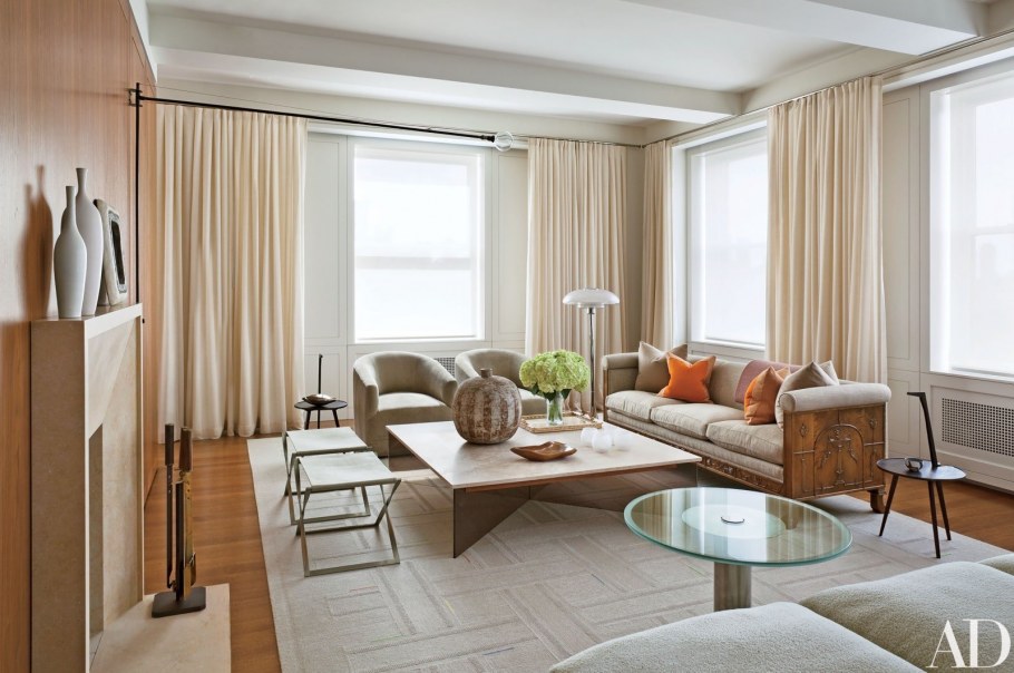 Кремовый цвет в интерьере