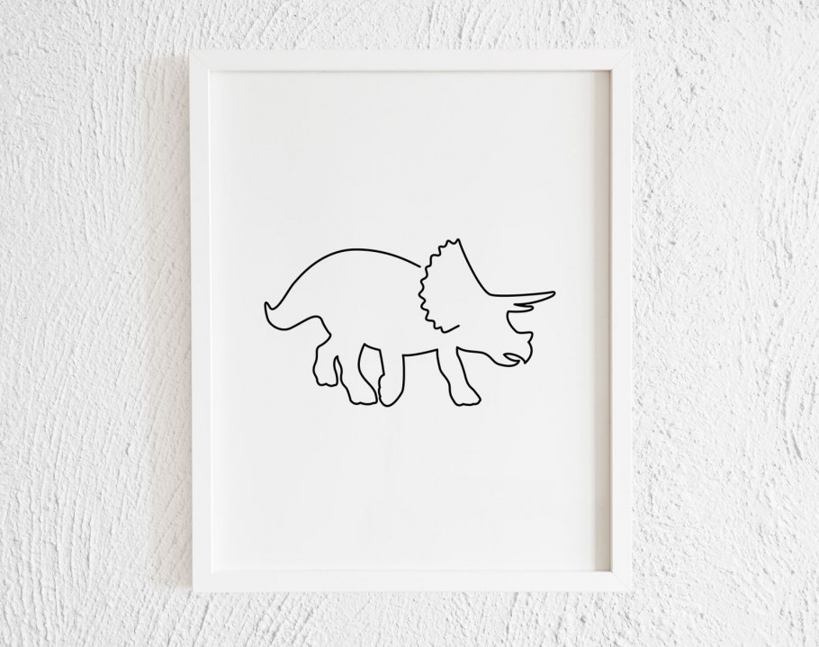 H M Home динозавр на стену