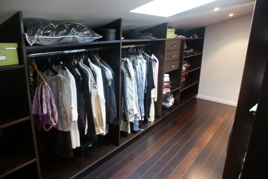 Elfa гардеробные на мансарде