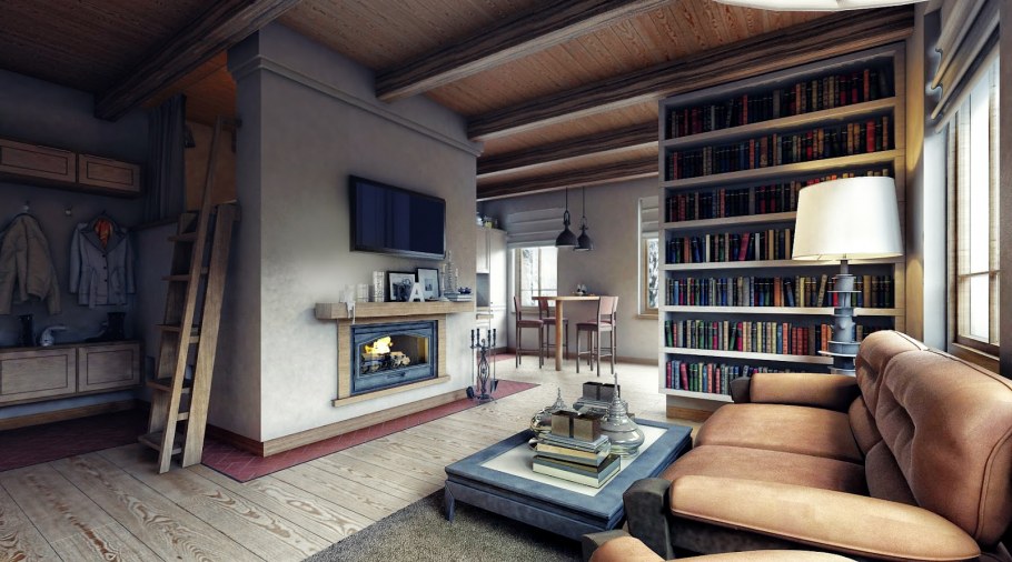 Русская печь в современном доме интерьер