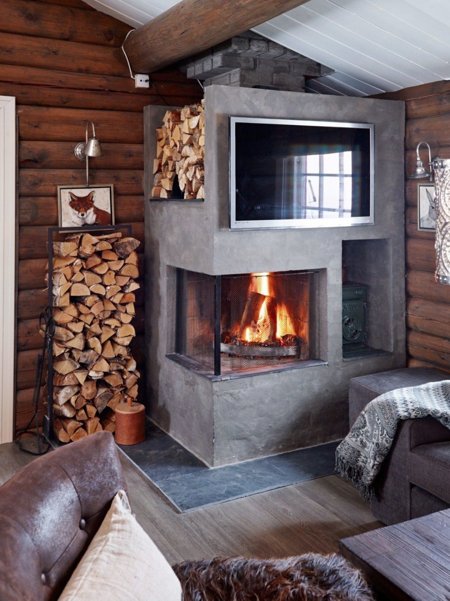 Печь Туликиви в деревянном доме