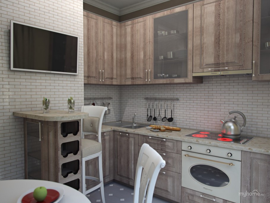 Кухня в типовой квартире