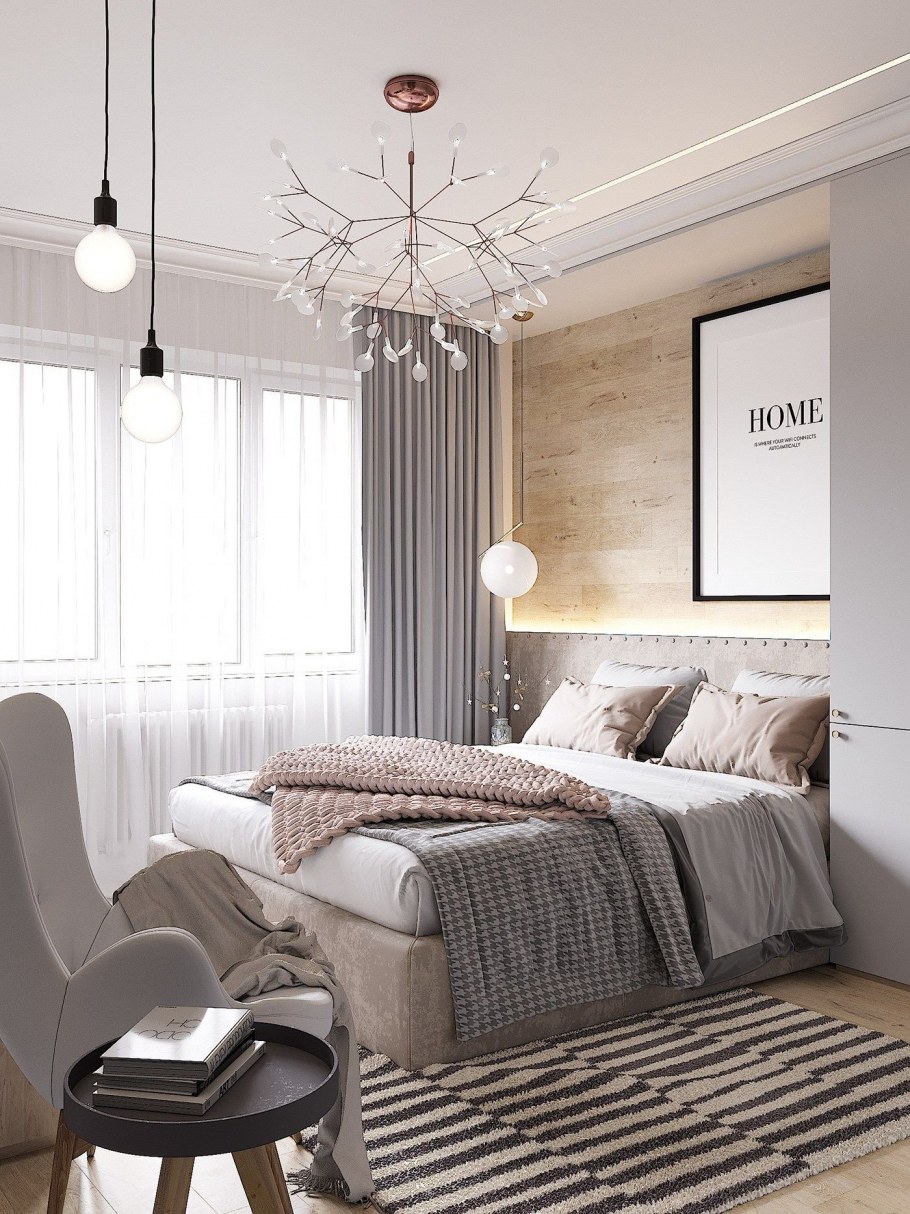 Спальня в скандинавском стиле