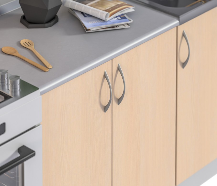 Лайма кухня дуб сонома трюфель/ваниль/серебро r5