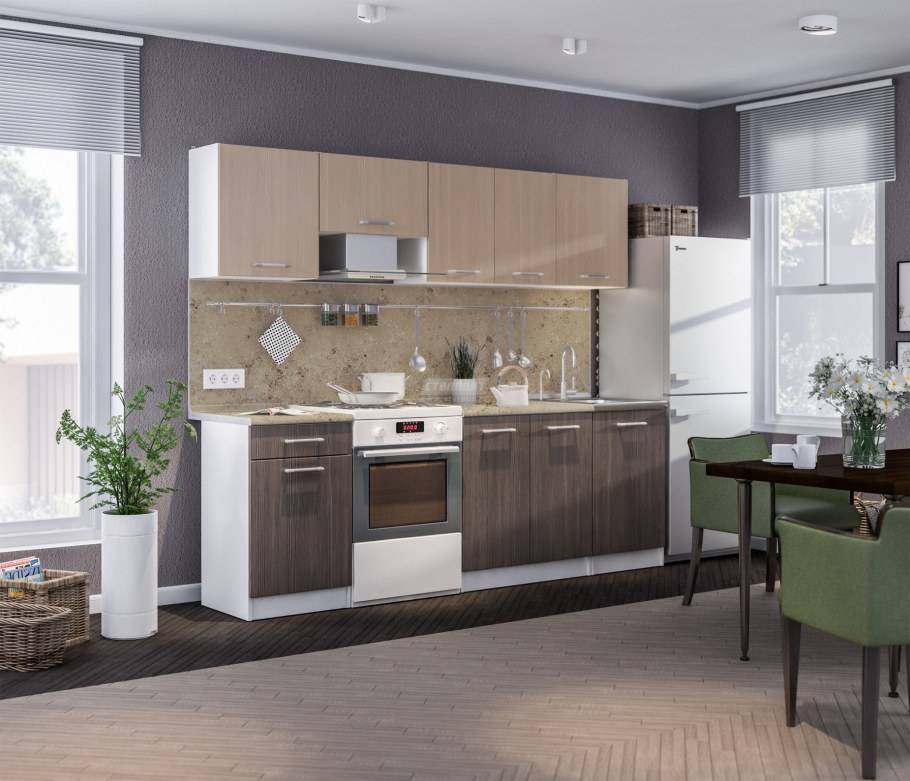 Кухня модульная угловая Настя Лира