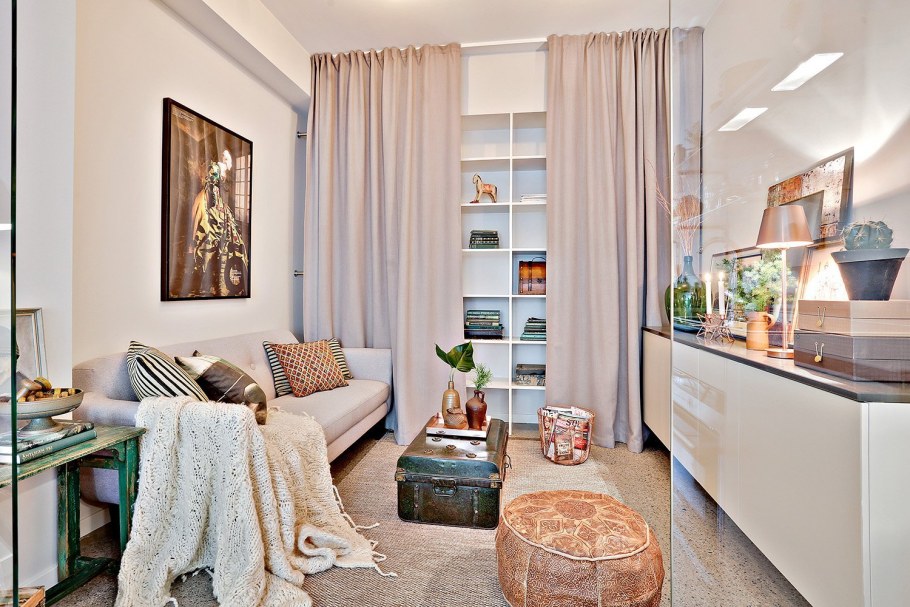 Интерьер однокомнатной квартиры 47 кв.м