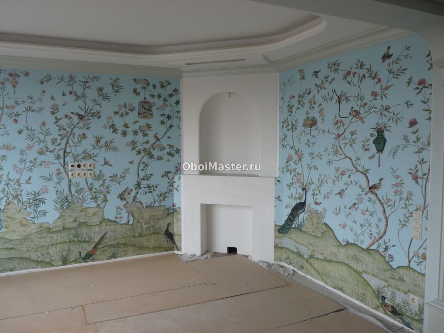 Оригинальная оклейка обоями