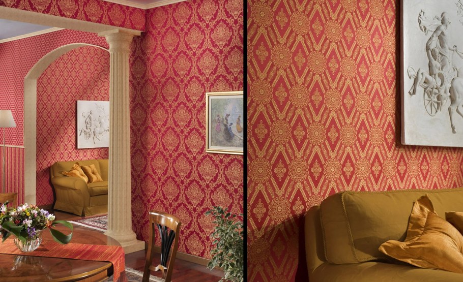 Тканевые обои в интерьере
