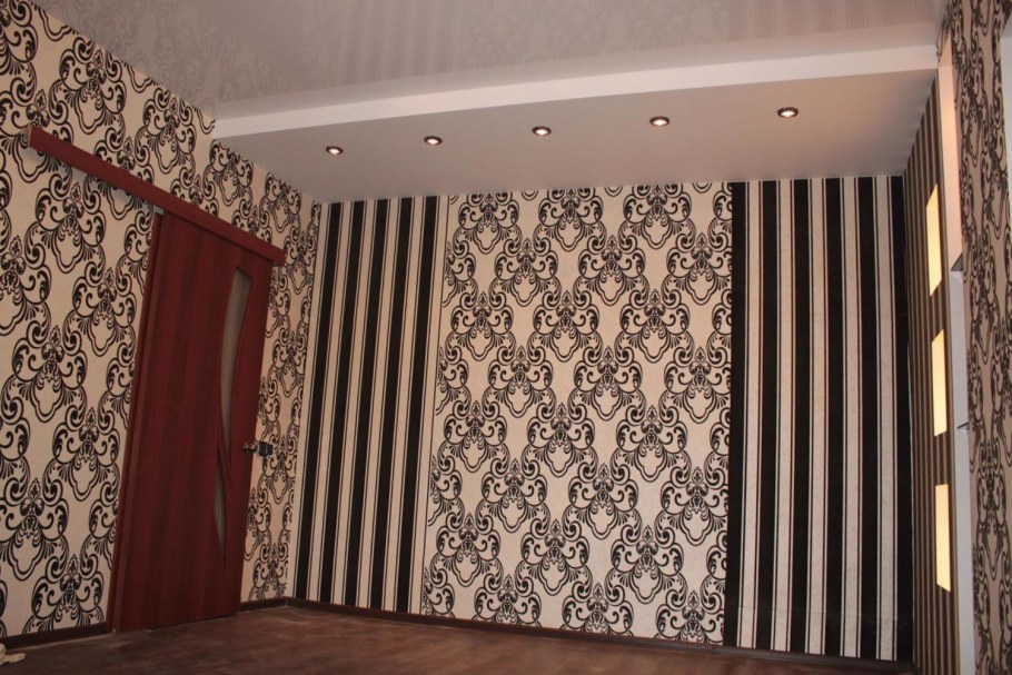 Красивая оклейка обоев